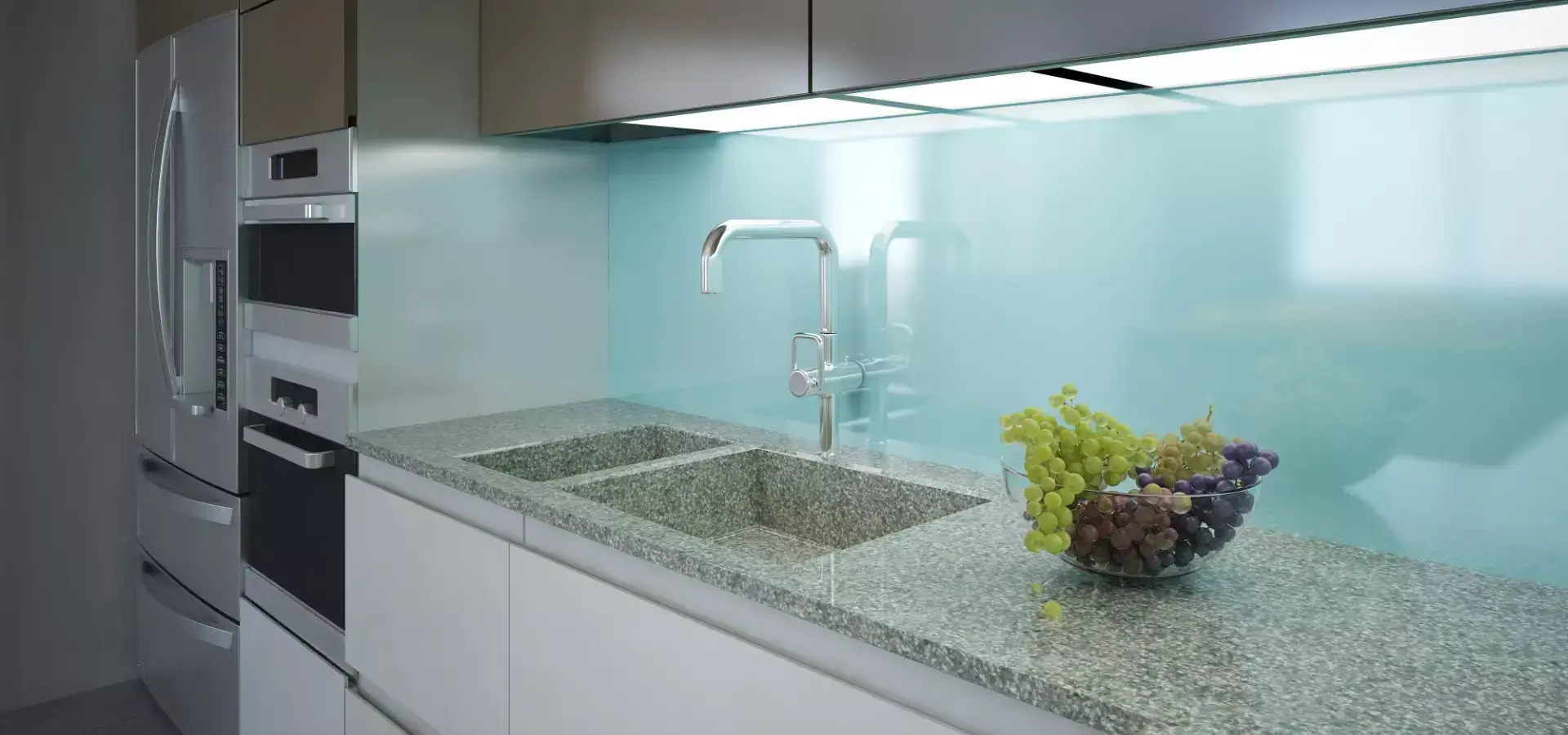 Kuchenny blat z podświetleniem